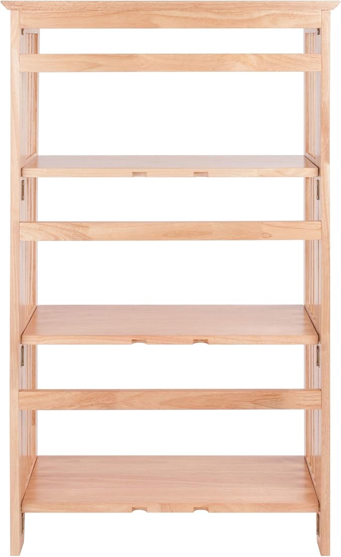 Winsome Mission Beech Wood 4-Tier Shelf - Image 6