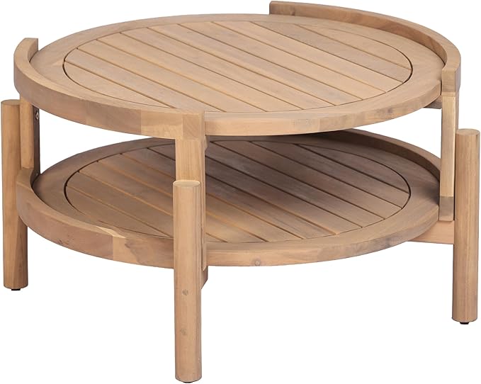 Christopher Knight Home 4-Piece Acacia Wood Patio Furniture Set - Image 11