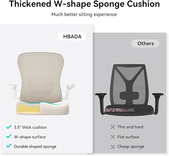 Hbada Office Chair Ergonomic Desk Chair, Office Desk Chairs - Image 9
