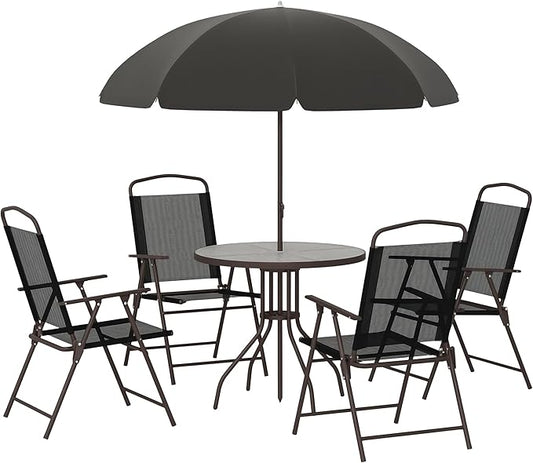 Outsunny 6 Piece Patio Dining Set by Outsunny