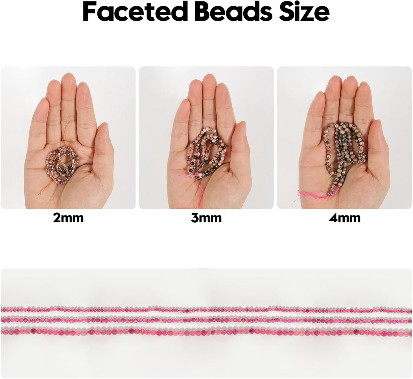 Song Xi 90pcs 4mm Natural Gold Obsidian Gemstone Beads Faceted Round Loose Stone Beads for Jewelry Making