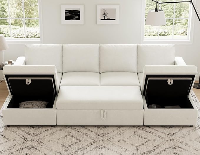 Belffin Modular Sectional Sleeper Sofa Bed - Image 3