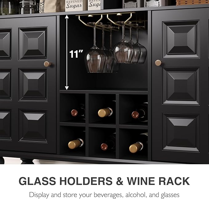 Vabches 45" Wine Bar Cabinet - Image 4