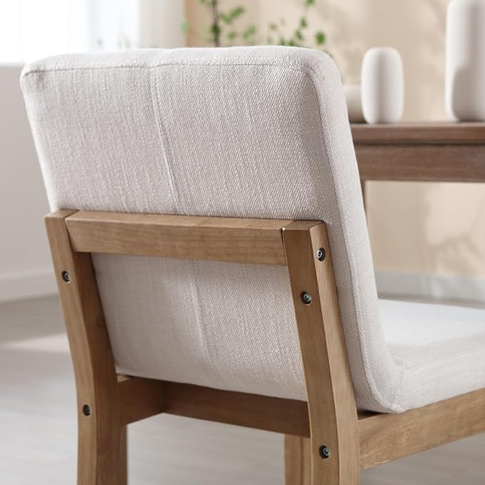 Farmhouse Wooden Dining Chairs - Image 7