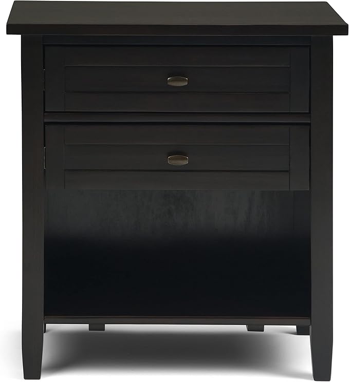 SIMPLIHOME Warm Shaker Bedside Table - Image 5