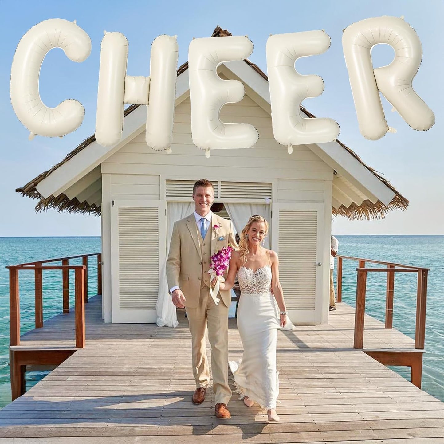 40 Inch Cream Letter Balloon 'Z' - 2 Pack, Self Inflating, Perfect for Birthday Parties, Unisex Adults