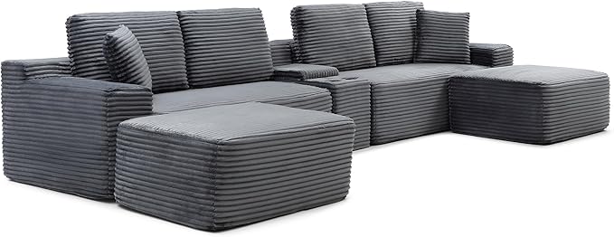 125" Oversized Sectional Couches - Image 9