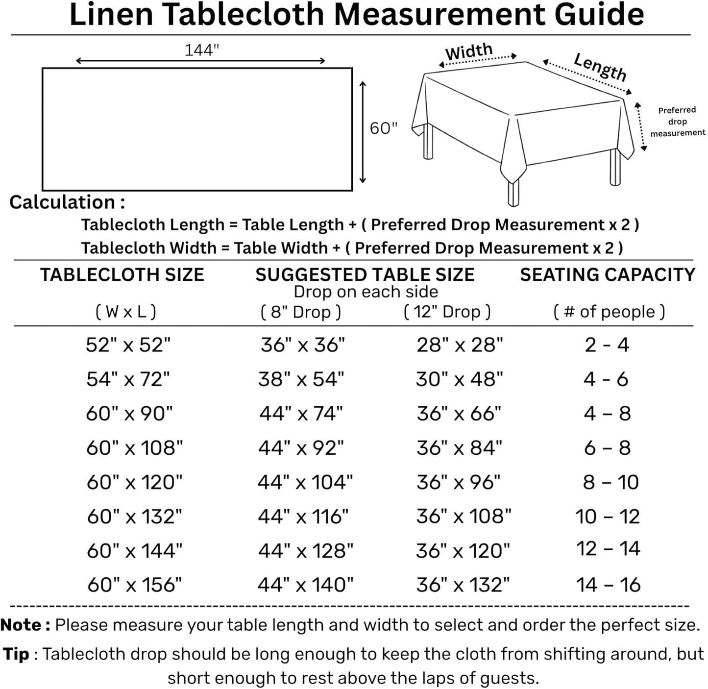 Solino Home Linen Tablecloth 60 x 144 Inch - Classic Hemstitch 100% Pure Linen Teal Table Cloth for Rectangle Tables - Machine Washable Tablecloth for Fall, Autumn