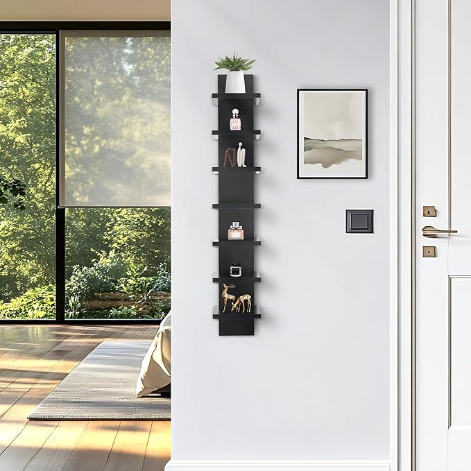 Homaterial 7 Tier Vertical Wall Shelf - Image 5