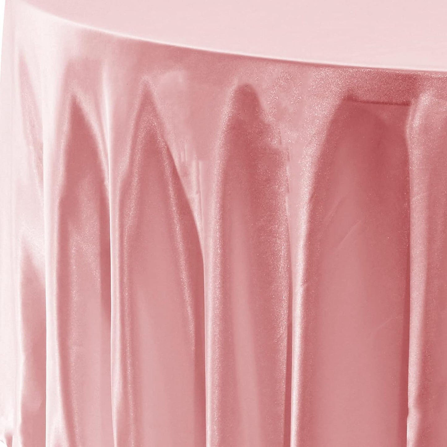 fani 6 Pack 108 Inch Rose Gold Round Tablecloth - Premium Silky Satin Tablecloth Overlay Smooth Fabric Table Cover Linens, Table Decoration for Wedding Party Banquet Events Restaurant Kitchen Dining