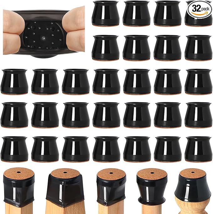32 Pcs Chair Leg Floor Protectors by VIUME