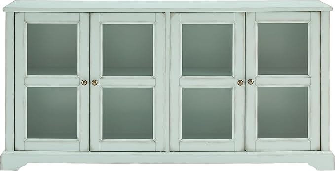 Crosley Furniture Holbrook Traditional Glass Door Sideboard Buffet Cabinet - Image 4