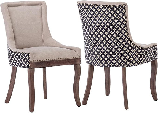Modern Dining Chairs Set of 2, High Back Dining Chairs Side Chairs by MZDOO