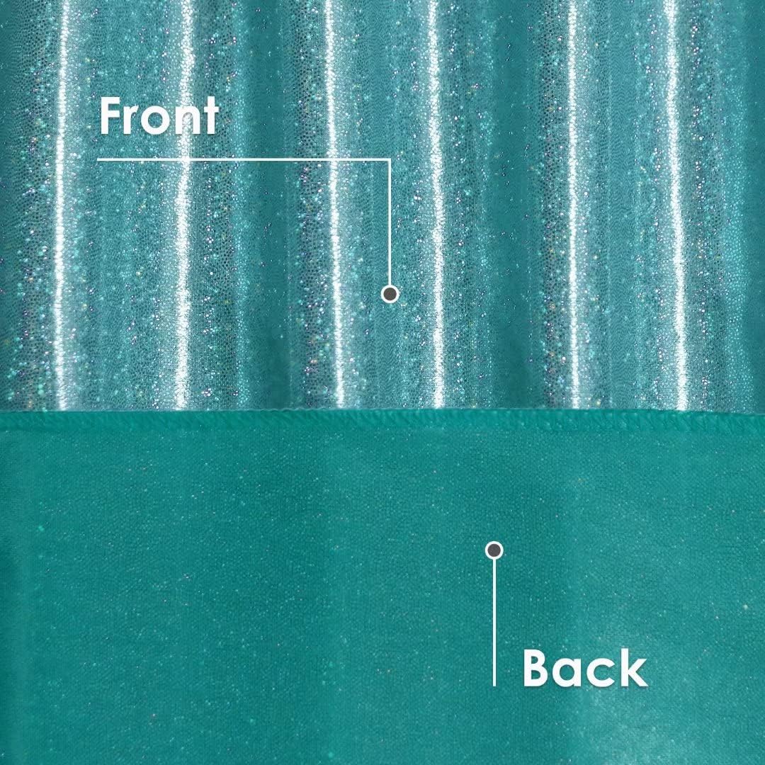 Fitable Sequin Tablecloth for Parties 60x60 Inch - Sparkle Glitter Table Cloth Laser Square Overlay for Wedding Baby Shower Ceremony Birthday Holiday Banquet Decor, Teal