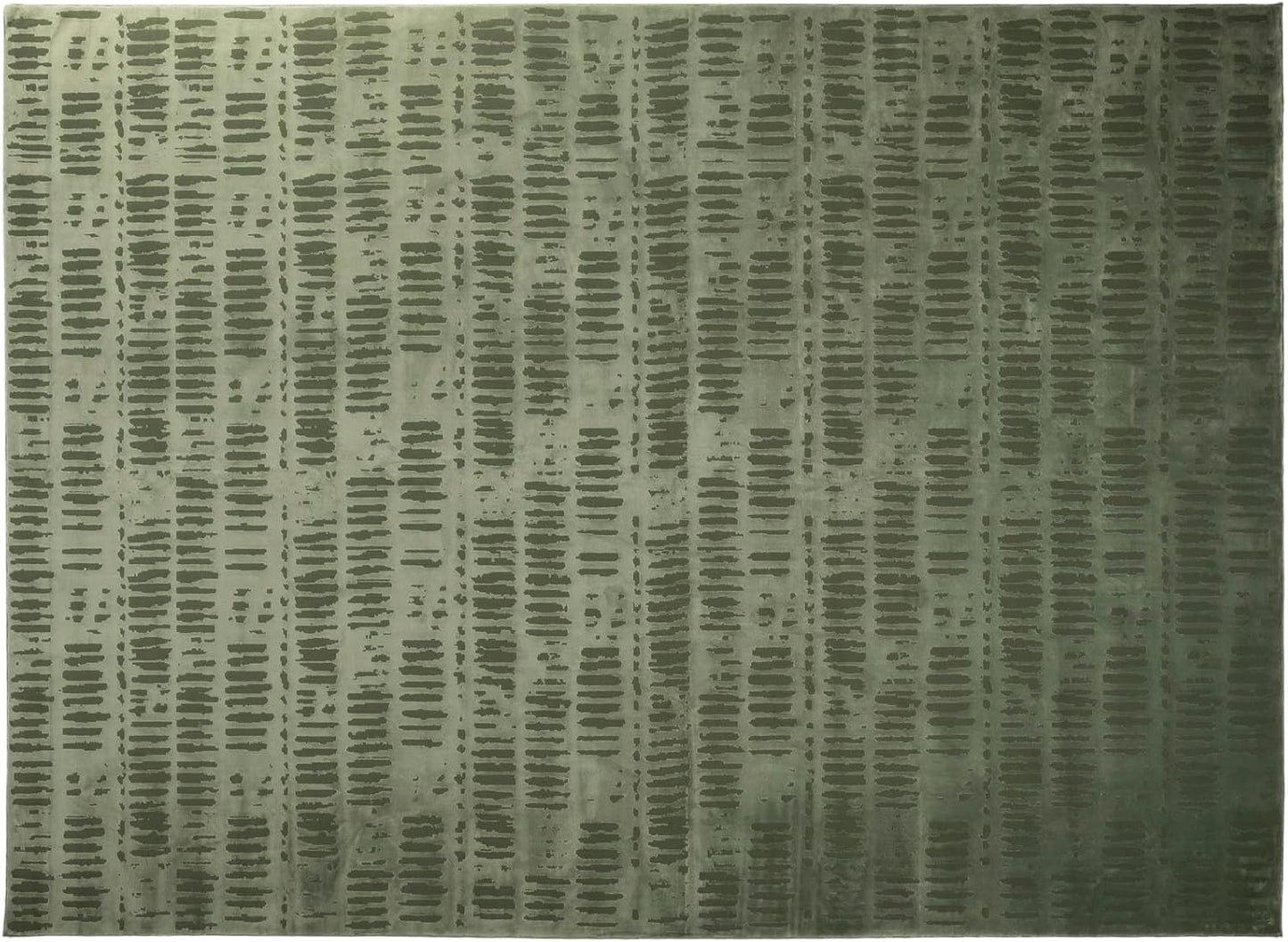 Revival Rugs Shell 10'6" x 14'3" Washable Area Rug for Living Room Bedroom - 100% Recycled Oeko-TEX Certified, Medium Pile, Green