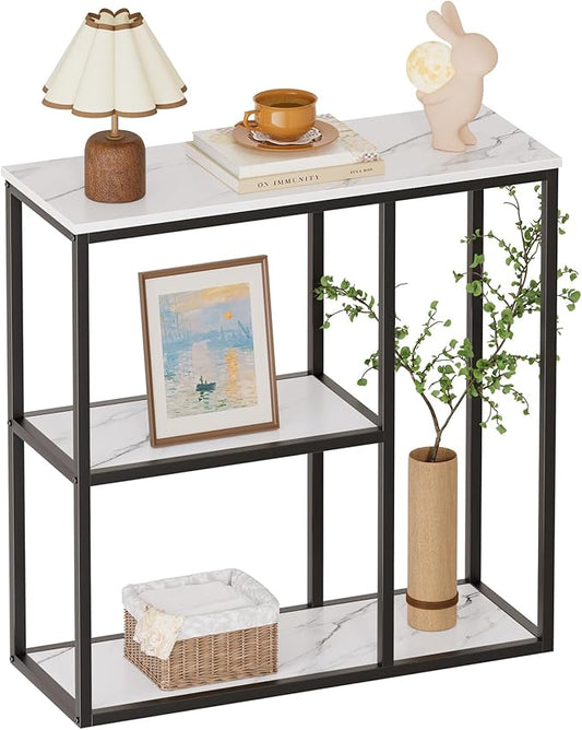 WOHOMO Console Table, 12 Inch Narrow Entryway Table by WOHOMO