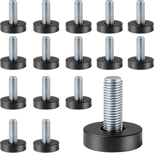 1/4" Thread Leveling Feet, Adjustable Furniture Feet Threaded Screw in by Celuisiva