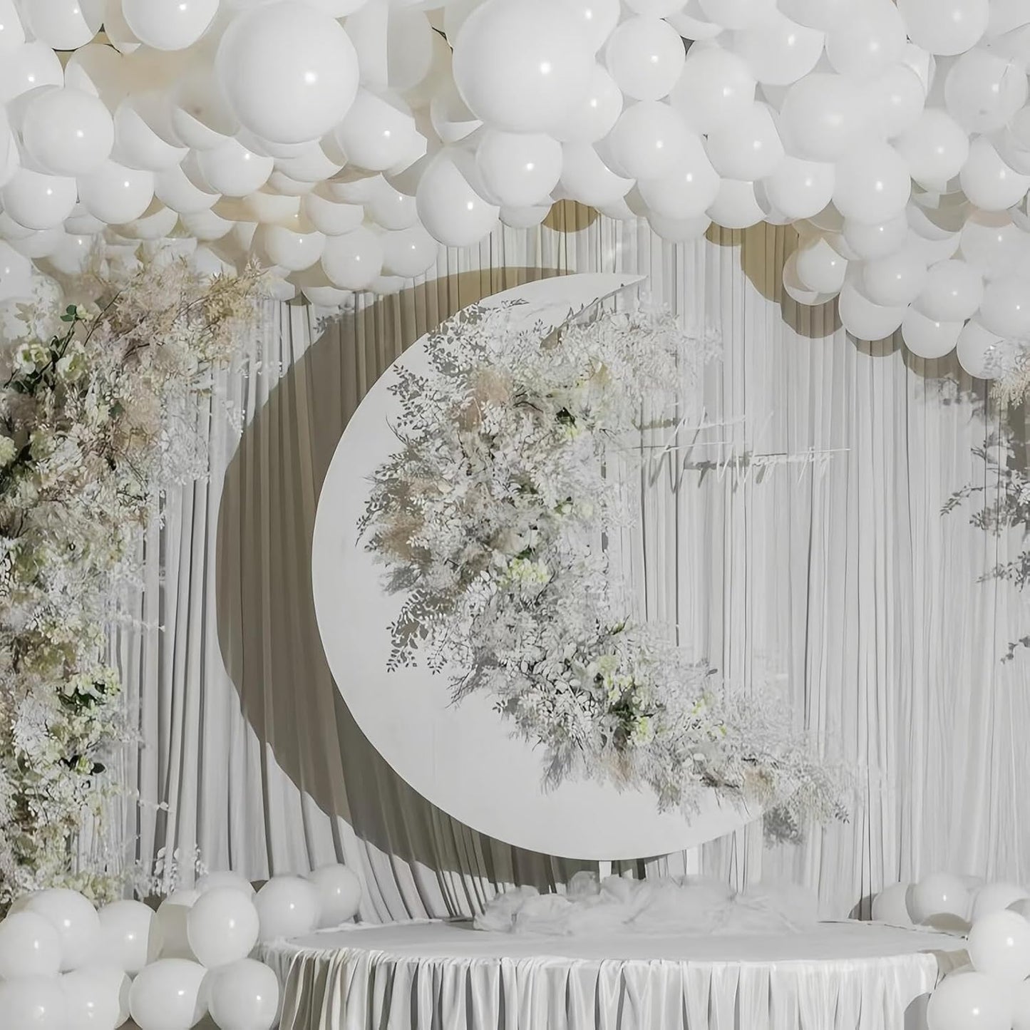 412pcs White Balloons 18 12 10 5 Inch White Balloon Garland Arch Kit Different Sizes Matte Latex Balloons for Baby Shower Birthday Wedding Party Decorations