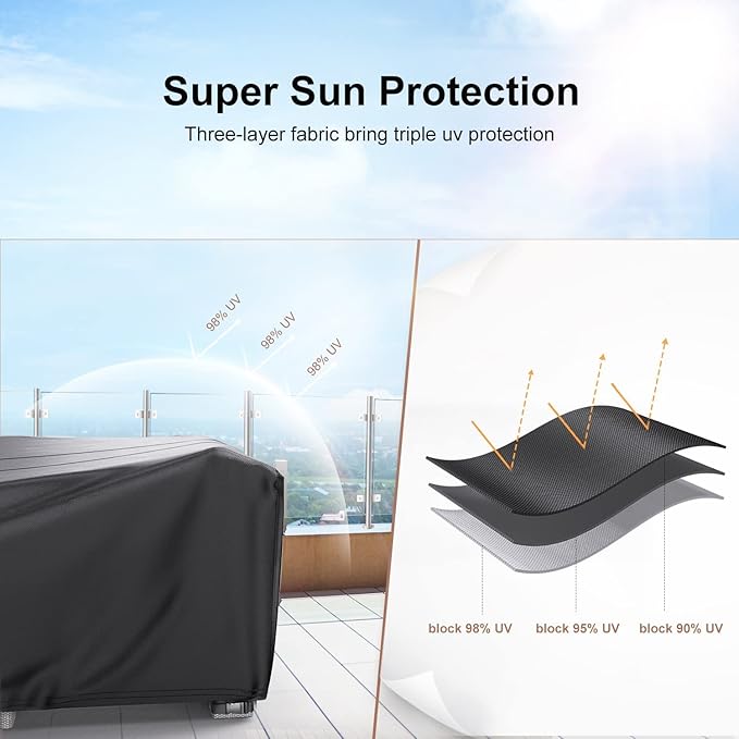 Heavy Duty Patio Furniture Covers Waterproof, Mrrihand Patio Furniture Outdoor - Image 8