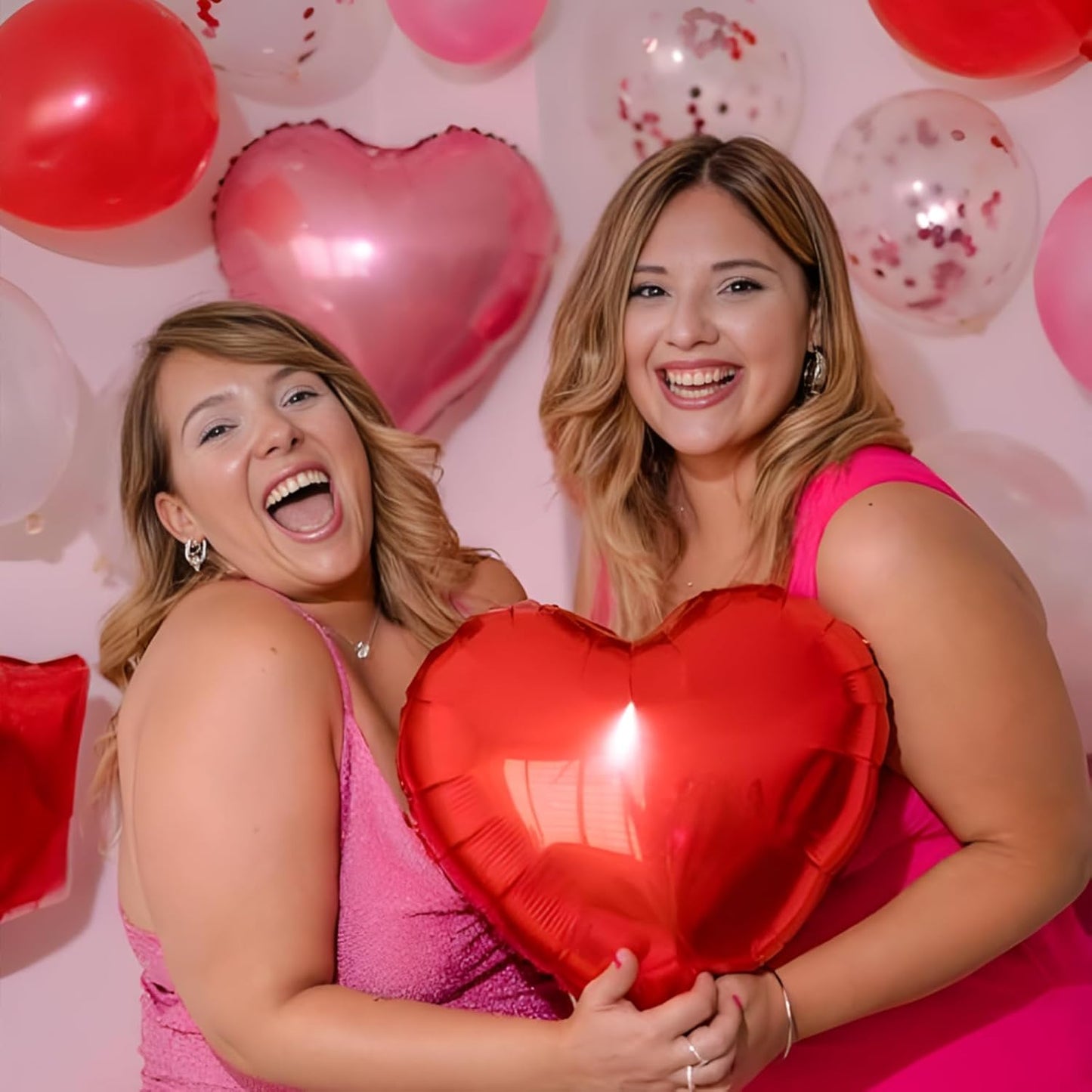 Red Heart Ballloons,18 Inch Bright R Foil Love Heart Shaped Balloons 12Pcs Red love balloon for Anniversary Wedding Birthday Party Baby Shower Valentines Day Decorations(12Pcs)