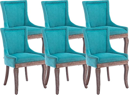 Modern Dining Chairs Set of 6, High Back Dining Chairs Side Chairs by MZDOO