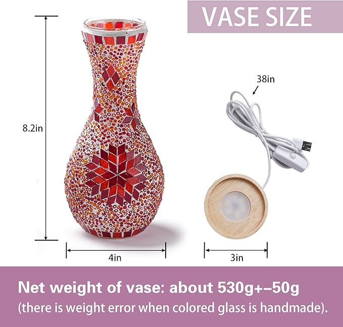 Turkish Mosaic Table Lamp for Living Room or Bedroom Decoration - Image 3