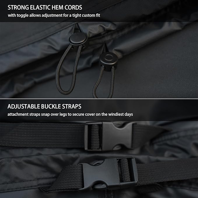 Patio Furniture Set Cover Waterproof Rectangular Heavy Duty 600D Outdoor - Image 5