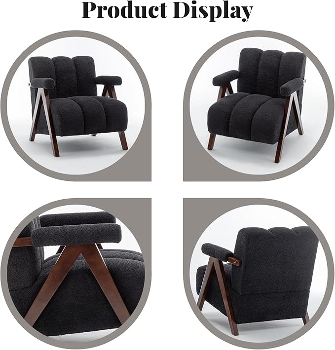 Mid Century Modern Accent Chairs Set of 2 - Image 6