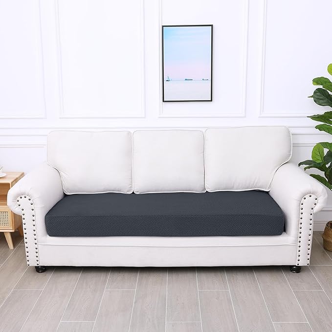Smiry Waterproof Couch Cushion Covers, Stretch Jacquard Sectional Couch Covers - Image 5