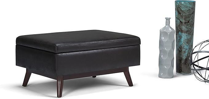 SIMPLIHOME Owen Coffee Table Storage Ottoman - Image 11