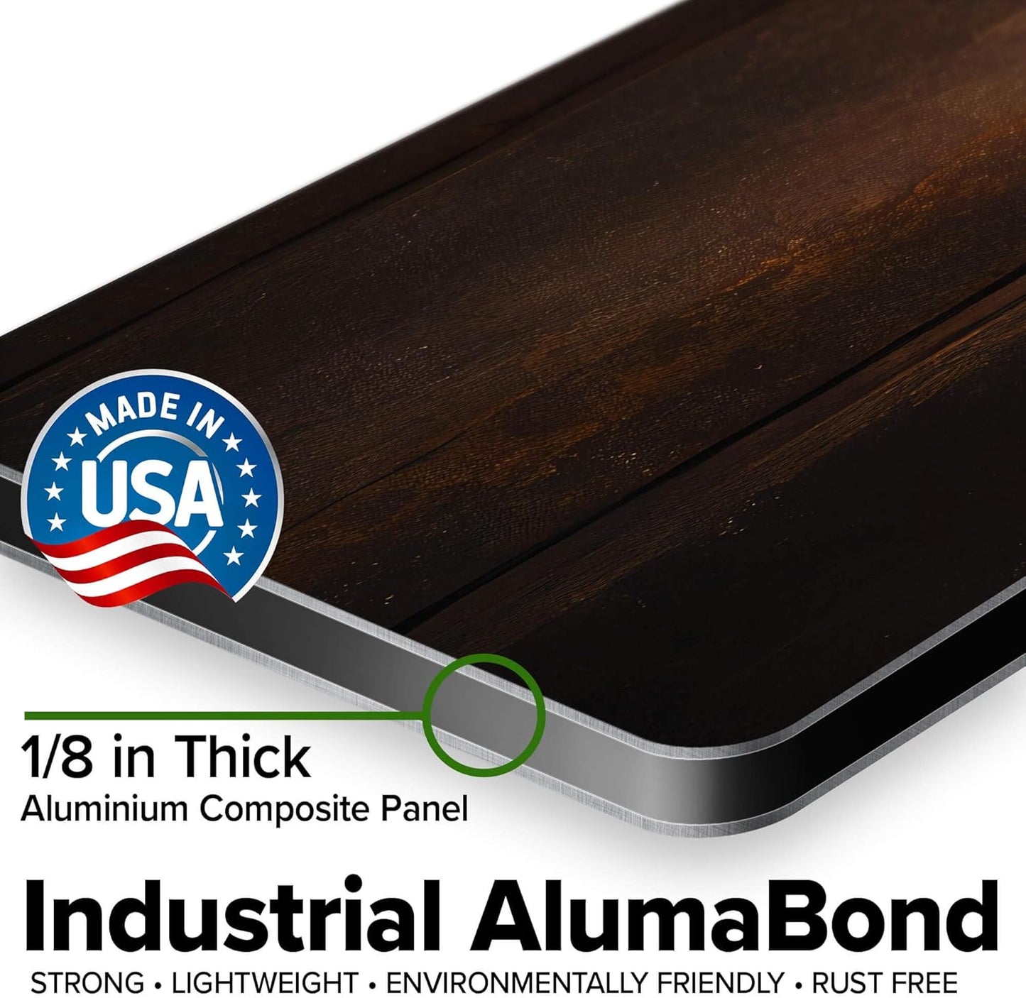 Custom Sign, Custom Street Sign, 11 Font Colors, 13 Font Styles, 4 Hole Options, 22 Sizes, 6x36 Inches, Rust Free DiBound, Fade Resistant, Made in USA by My Sign Center (Vintage Wood)