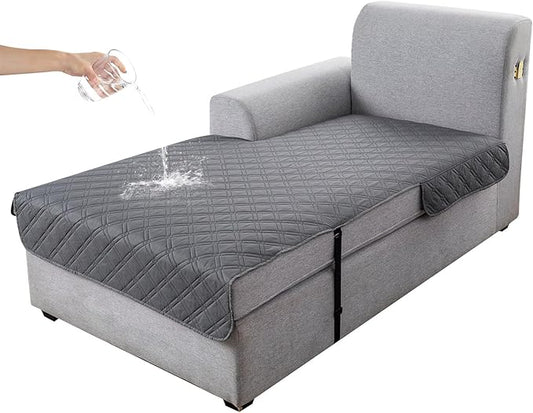 Genina L Shape Couch Cover, Sectional Couch Chaise Covers, Waterproof Washable by Genina