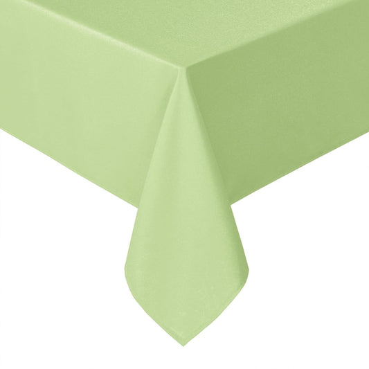 Hiasan Light Sage Square Tablecloth - Waterproof and Spillproof Restaurant Washable Polyester Table Cloth for Dining Room, 30 x 30 Inch