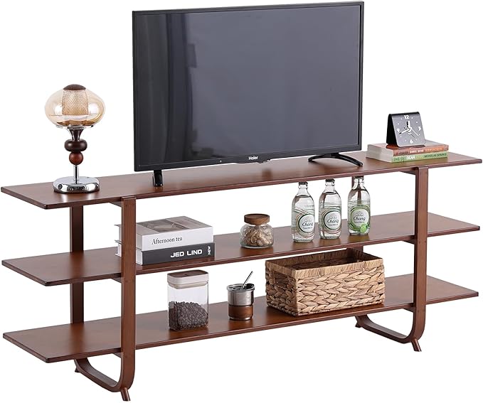 Tiita Wooden TV Stand for 65 Inch TV, Modern Media Console Table by TiitaHome