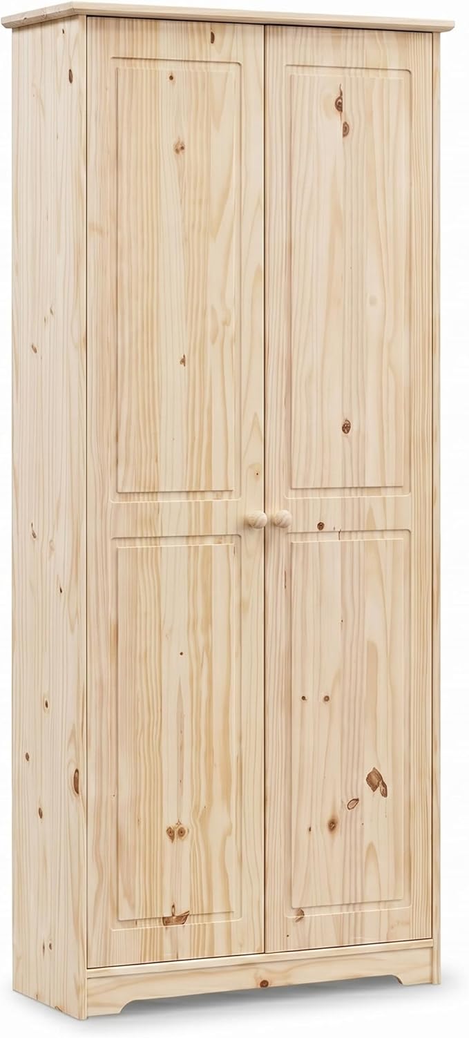 From the Tree Furniture Solid Pine Pantry Cabinet — 72" Tall Unfinished Kitchen - Image 9