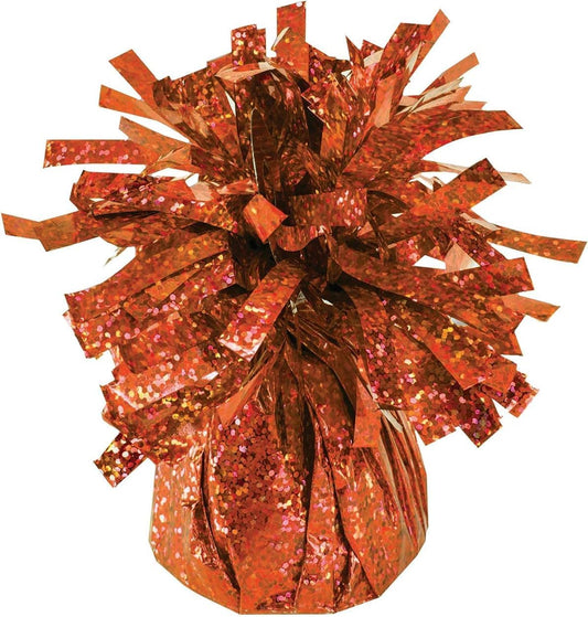 PMU Kisses Balloon Weights - Decorative Balloon Weight for Christmas, Thanksgiving, Birthday, Party Favors, Wedding & Baby Shower - 6oz. Orange, Pkg/1