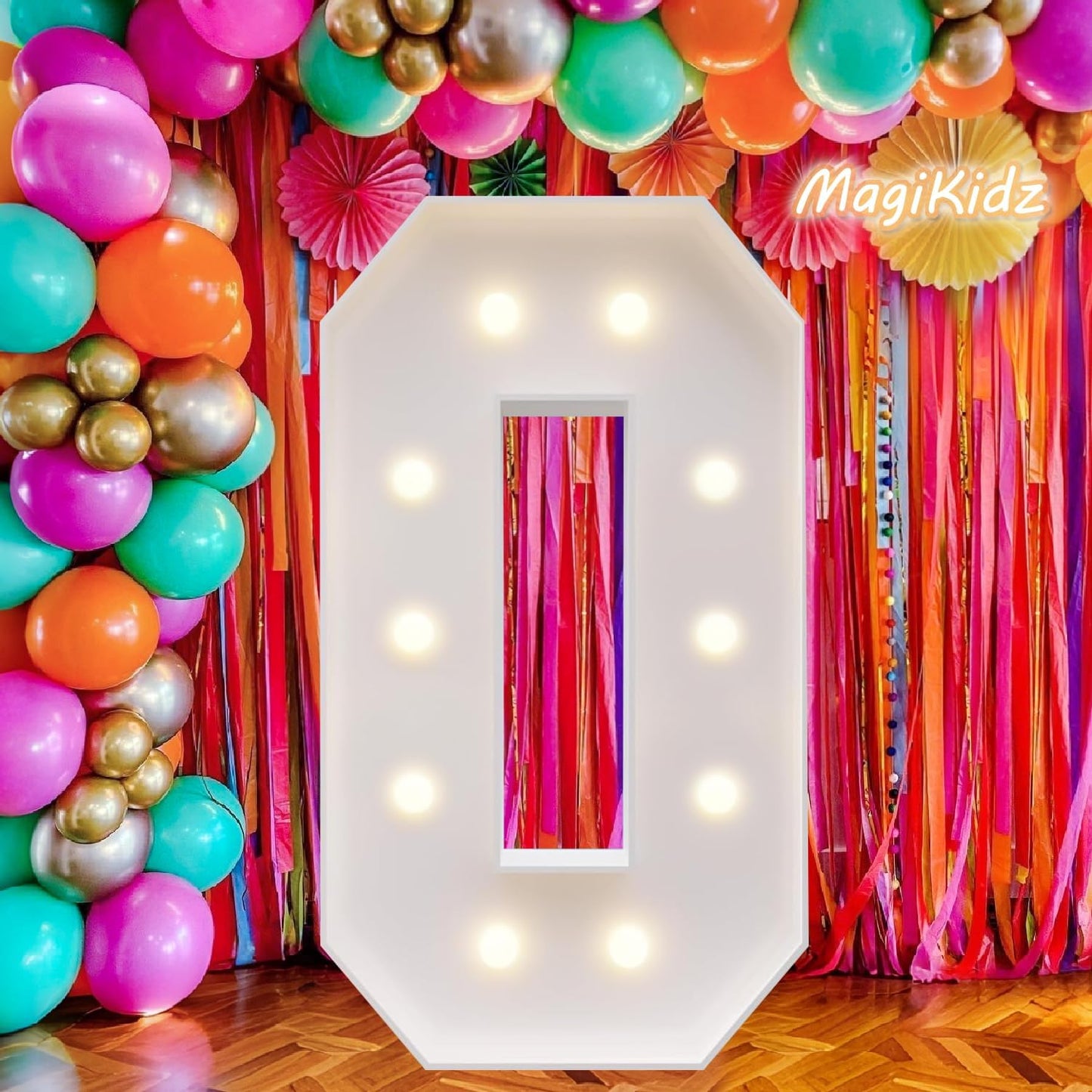 3FT LED Light Up Marquee Letter O – DIY Party Decor for Wedding, Birthday, Baby Shower, Christmas, Anniversary – 36 Inch Tall Alphabet Sign for Home, Stage, Photo Booth, Café, Classroom