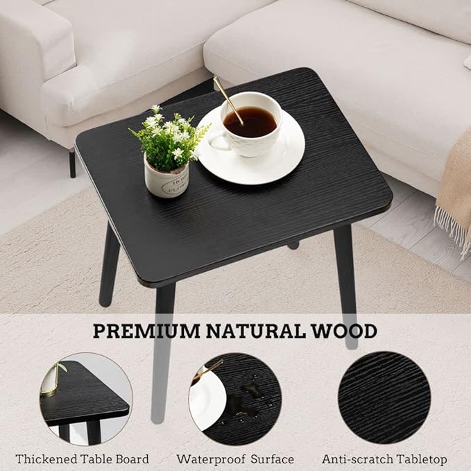 FORAOFUR Side Table, Modern Accent End Table - Image 4