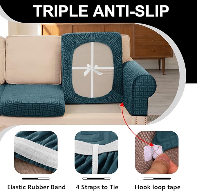 UNBBRRL Stretch Couch Armrest Covers - Image 3