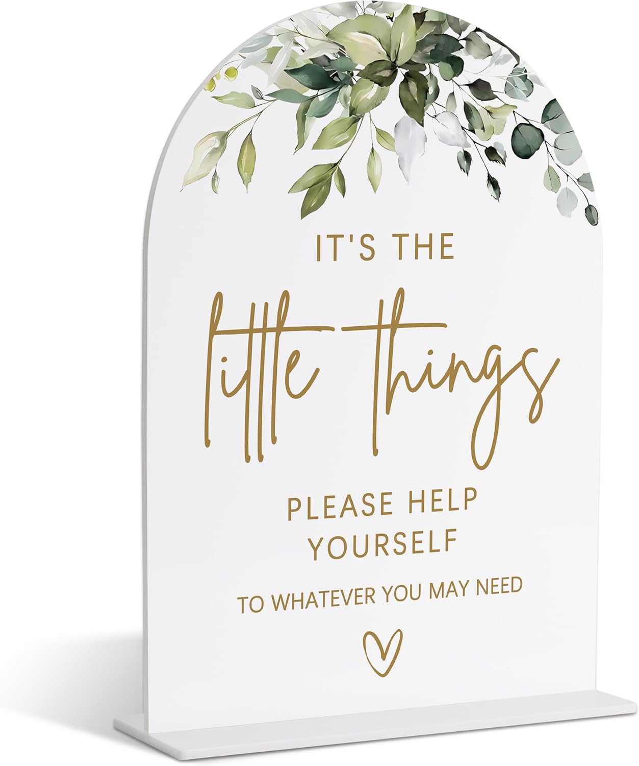 Bathroom Basket Sign, Greenery Gold Bridal Shower Decorations, Bathroom Decor and Accessories, Wedding Signs for Ceremony and Reception, Engagement Party Decorations, Wedding Table Acrylic Decor - 29