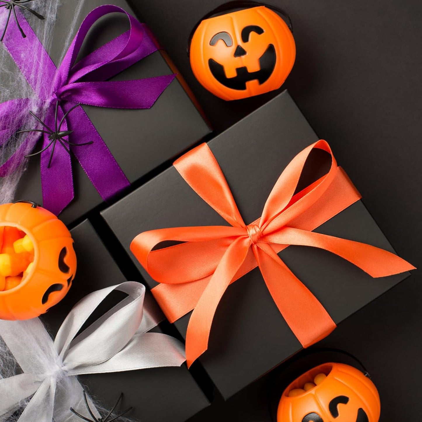 Vanhench Black Wrapping Paper, 17.5" x 963" (80 1/4FT), Art Paper, Birthday, Bouquet Flower Wrapping, 80GSM 55LB