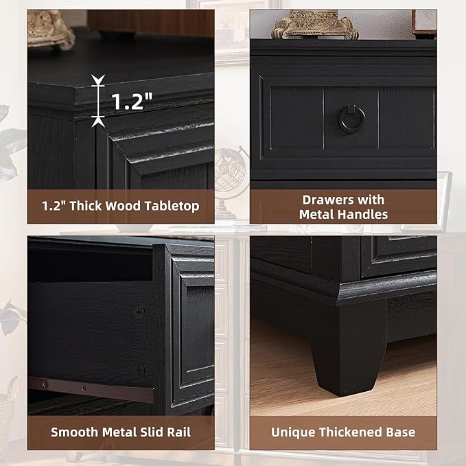 Joaxswe Farmhouse 5 Drawer Dresser - Image 5