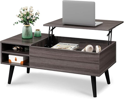 WLIVE Lift Top Coffee Table for Living Room, Small Coffee Table by WLIVE