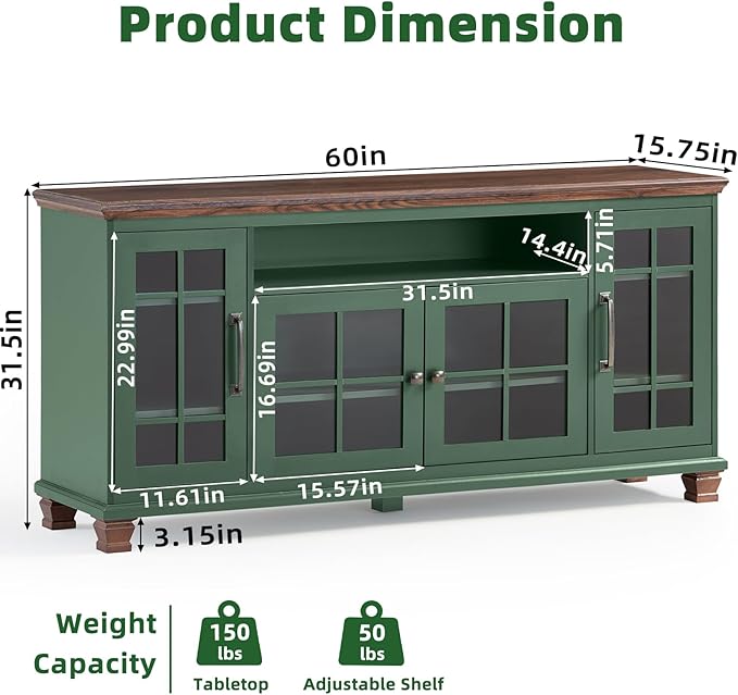 SAVOR LIFE Large Sideboard Buffet Cabinet - Image 2