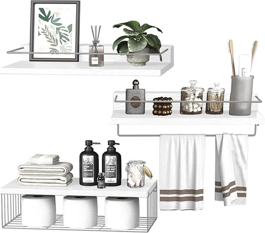 PopiShelves 22.5 inches Bathroom Shelves Over Toilet by Unknown