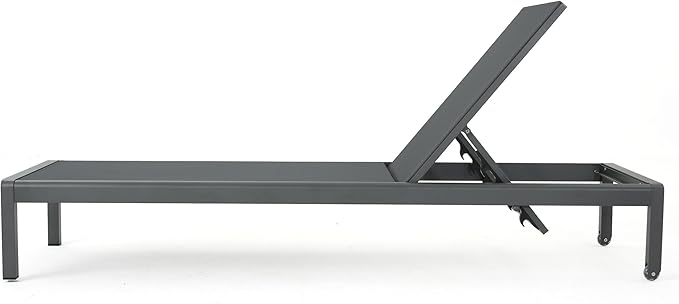 Christopher Knight Home Cape Coral Outdoor Aluminum Chaise Lounges - Image 7