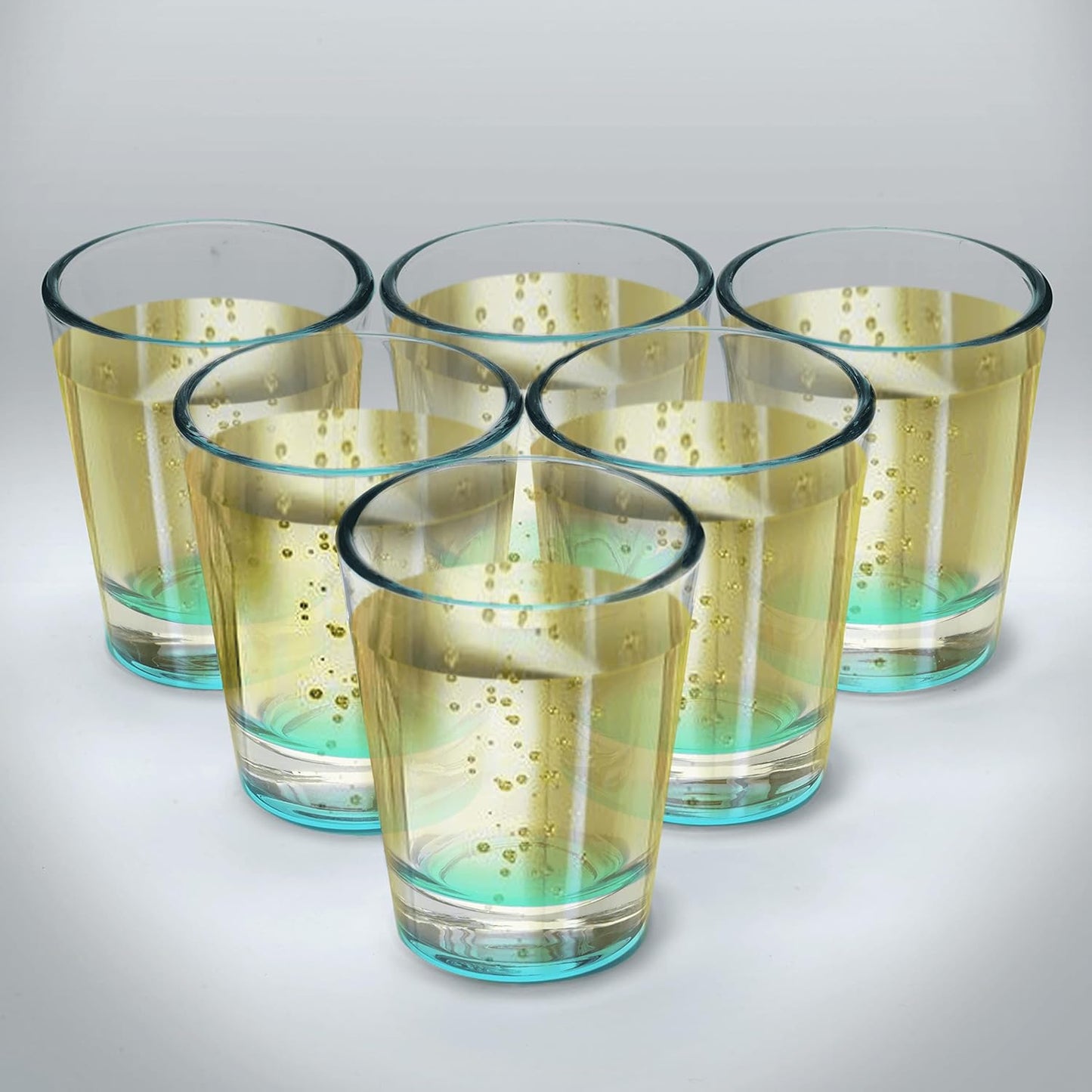 DISCOUNT PROMOS Shot Glasses Set 1.75 oz. Set of 10 Bulk Pack, Wedding Favor, Birthday Party, Tequila Shot Glasses, Vodka Shot Glass - Green Bottom Color