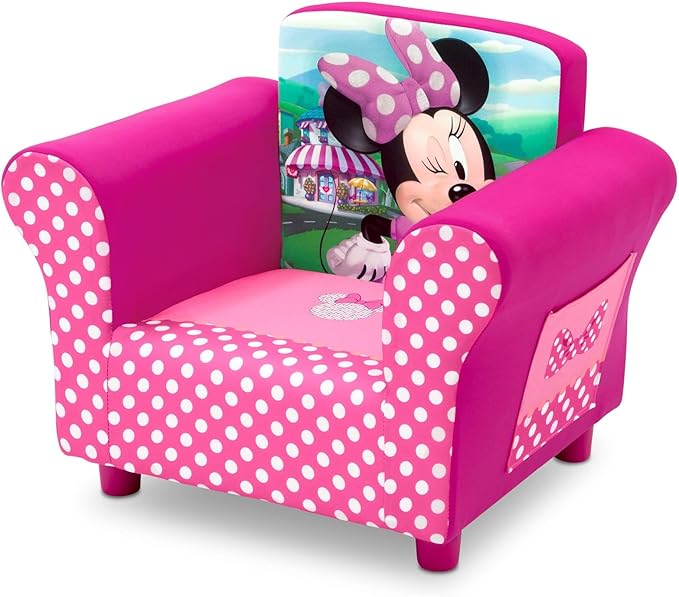 Delta Children Upholstered Chair, Disney Minnie Mouse - Image 4