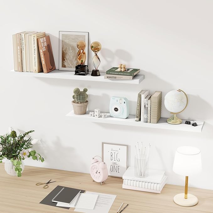 Fun Memories Floating Shelves for Wall, 40 Inch Floating Shelves for Home Decor - Image 7
