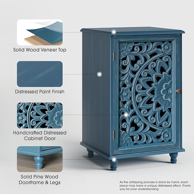 Jiansu furni Boho Small Buffet Cabinet - Image 4